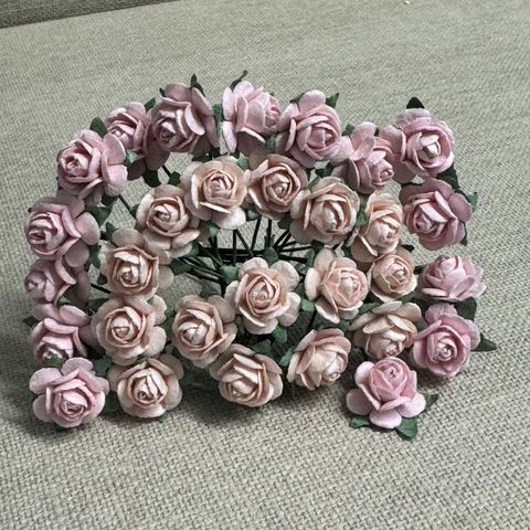 Hovedbilde Papirdesign - Roser - 1,2cm - Rosa -> lys varm Rosa