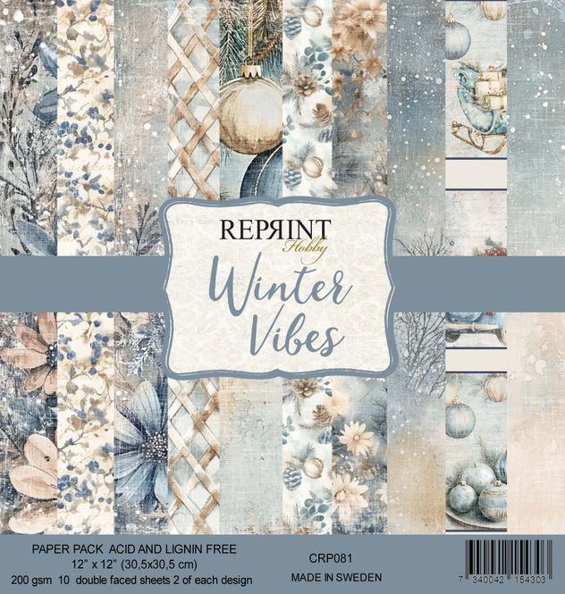 Hovedbilde Reprint - 12x12 - CRP081 - Winter Vibes - Paper Pack