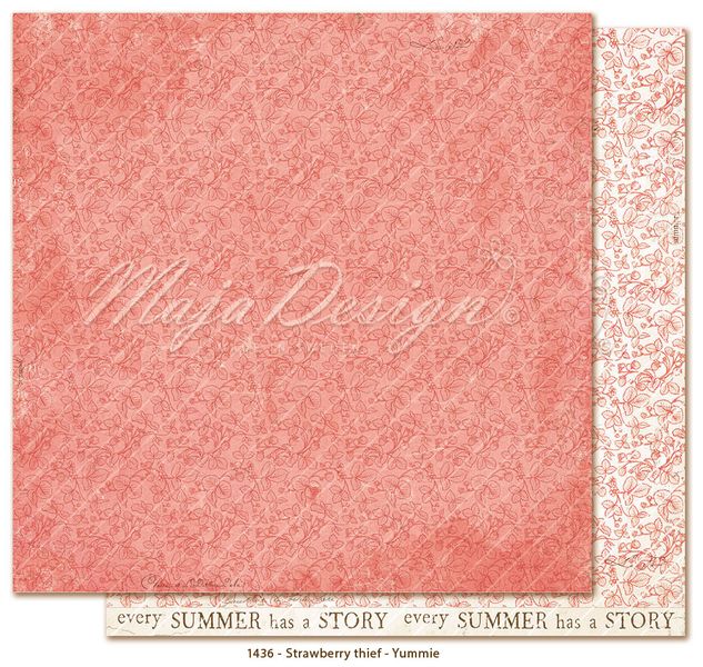 Maja Design - 1444 - Strawberry thief - 12x12 Paper Pack - inkl monochromes